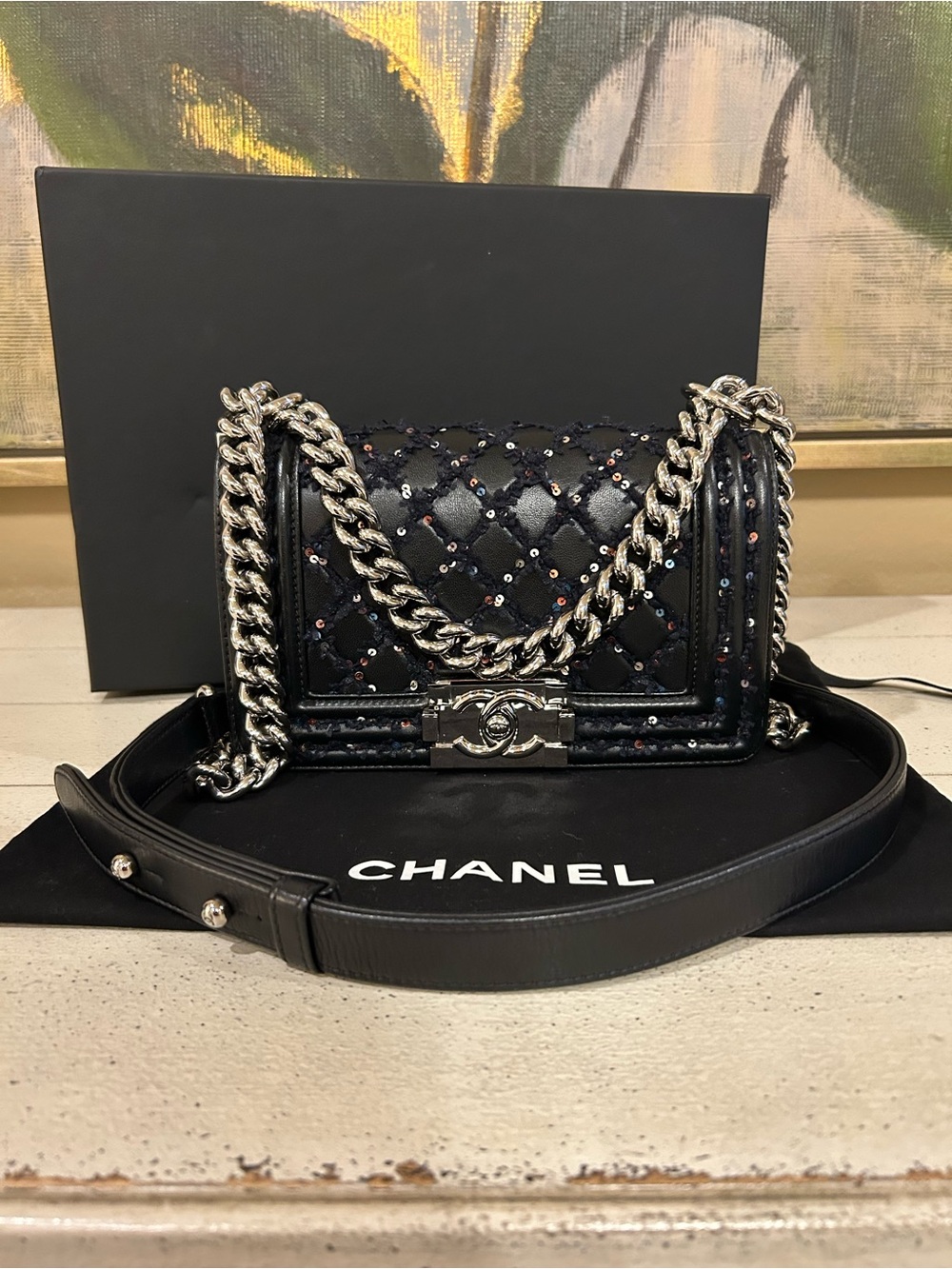 Chanel Small Sequin Boy Bag